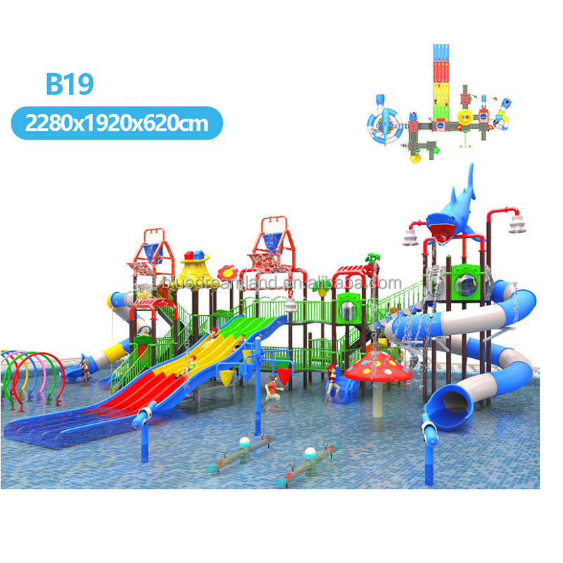 Outdoor playground small Aqua park Water Park slide toys Fiberglass Water Slide Swimming Pool Slides For Kids and Adults