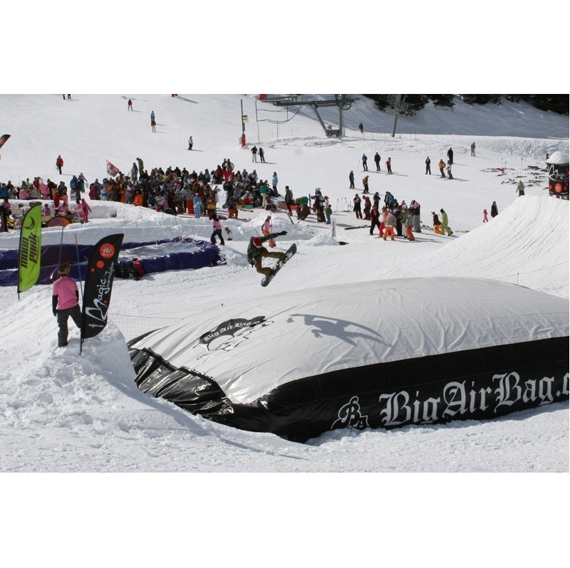 Extreme free fall sport skiing freestyle stunt big inflatable jumping landing airbag ramp pad/sloped Bikeparks Snowpark