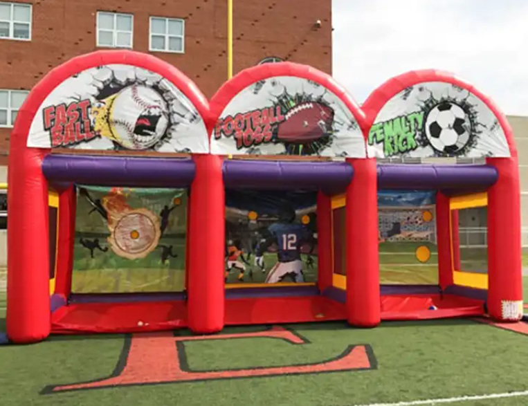 New product commercial use inflatable football/soccer shooting goal/target sports games for sales