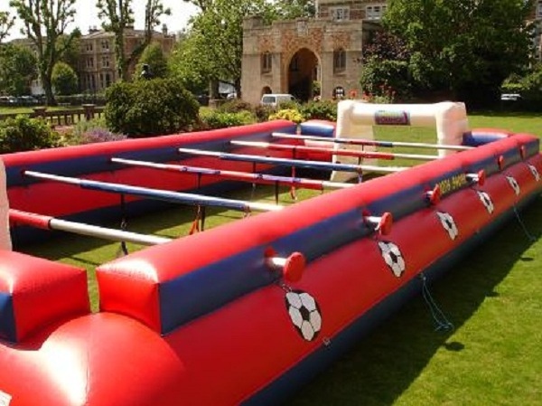 Most Popular Newest Inflatable Football Game Table Inflatable Human Foosball Court,human Table Football Games for Sale Unisex