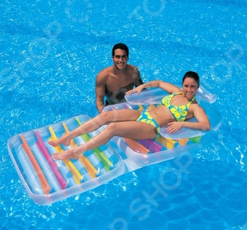 Bestway 43023 inflatable lounge chair folded pool float air mattress for fun