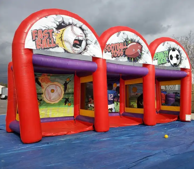 New product commercial use inflatable football/soccer shooting goal/target sports games for sales