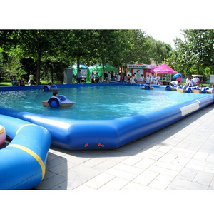 Outdoor commercial use large inflatable water swimming pool for kids and adults