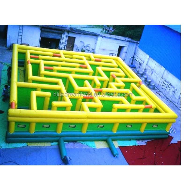 Hot Sale Kids Inflatable haunted Maze jumping castle bounce house for sale