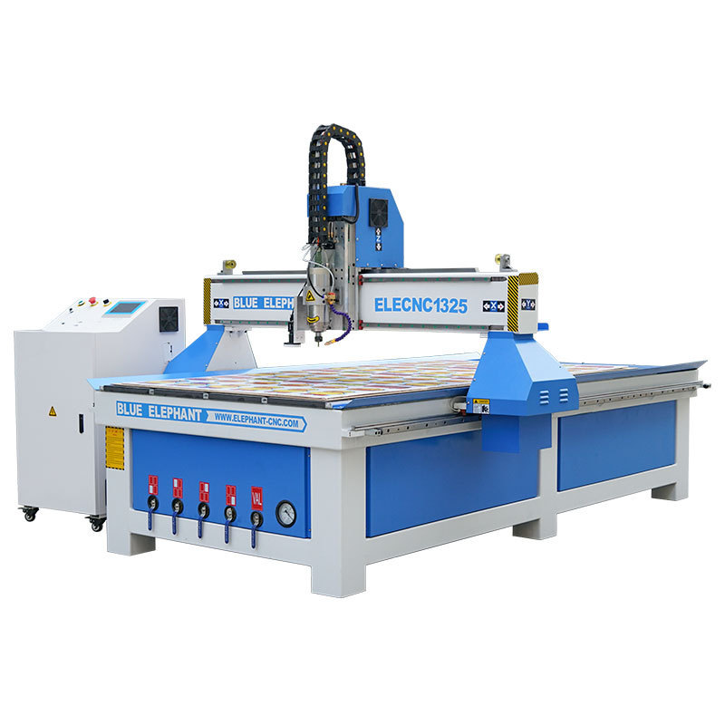 Blue elephant 1325 automatic edge cnc router ccd with 3d camera vision positioning for pu print board, pvc, acrylic