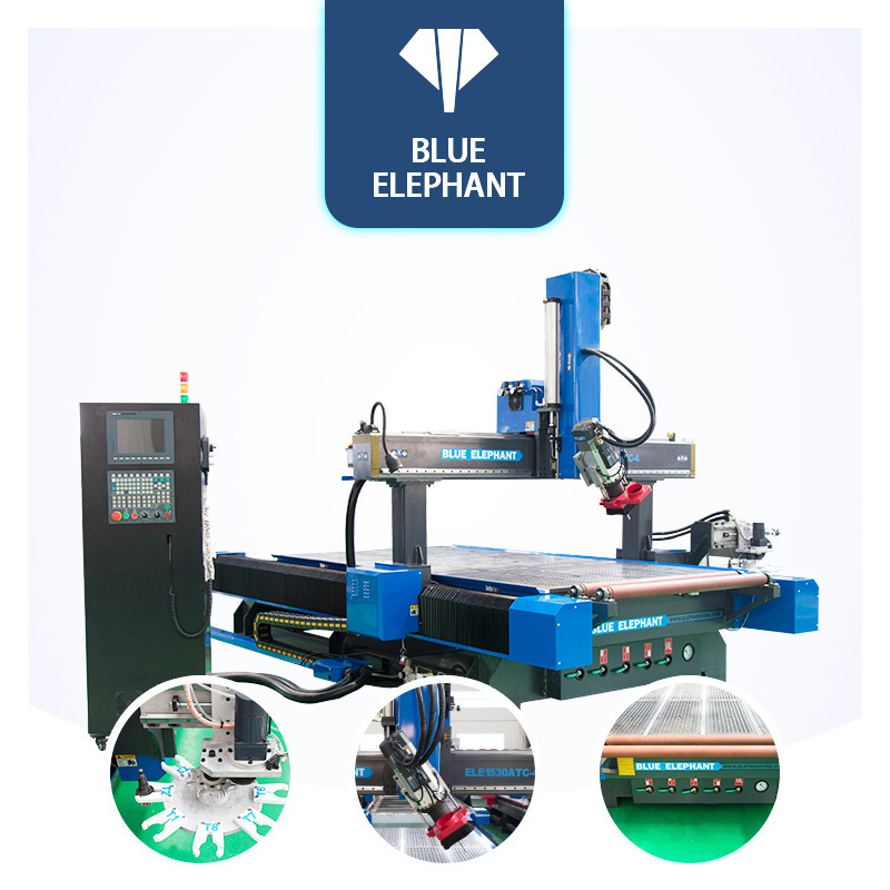 Promotion Blue Elephant 1530 4 axis wood machine CNC router styrofoam wood machine new furniture CNC Router