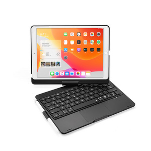 Touchpad Keyboard Case for iPad 10.2 10.5 inch 360 Screen Rotate with Pencil Holder