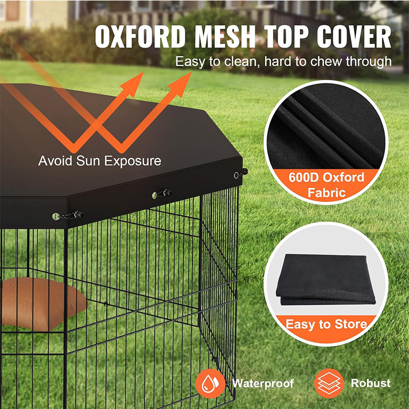 Dog playpen Durable Sunshade Crate Cover waterproof Top Cover Dog Crate Covers Durable Sunshade