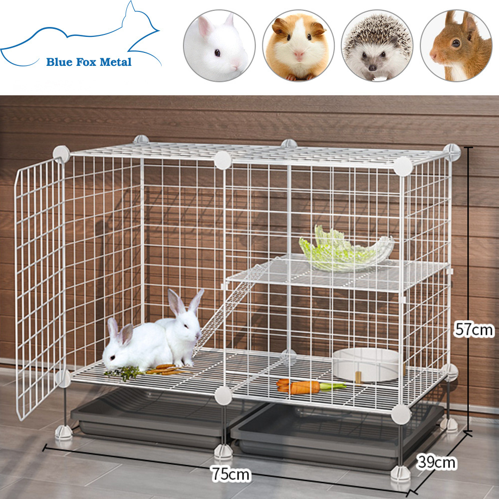 Wholesale Foldable DIY  hamster rabbit guinea pig hedgehog pet wire mesh cages