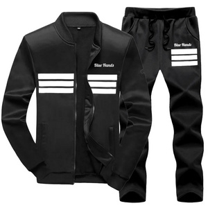 Custom Track Suits  Men's Quick Dry Breathable Plus Size Windproof Lightweight Jogging Track Suit For Sale