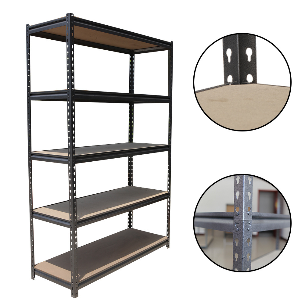 Perforated metal bolt less rivet shelving garage heavy duty shelves wall rack for homes