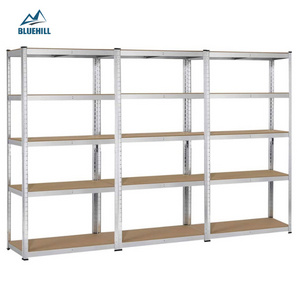 House garage heavy duty 180x90x40 galvanized warehouse storage boltless steel racks shelf unit with laminated/particle/mdf board