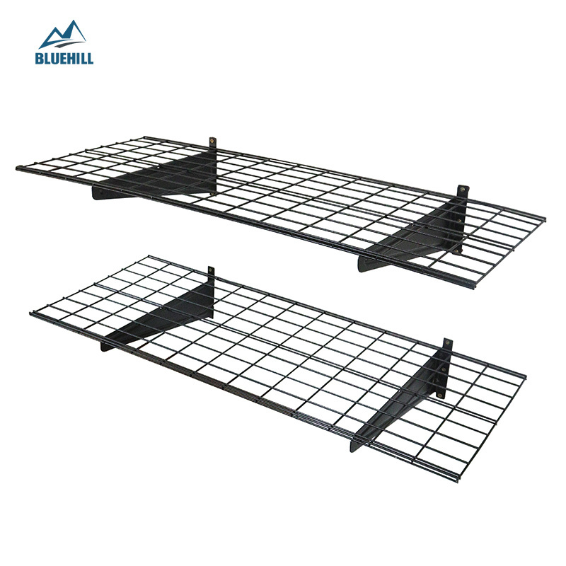 2-Pack 2x6ft 1.3x3.3ft 1.64x4ft Garage wall mounting shelves with wire shelves or MDF board