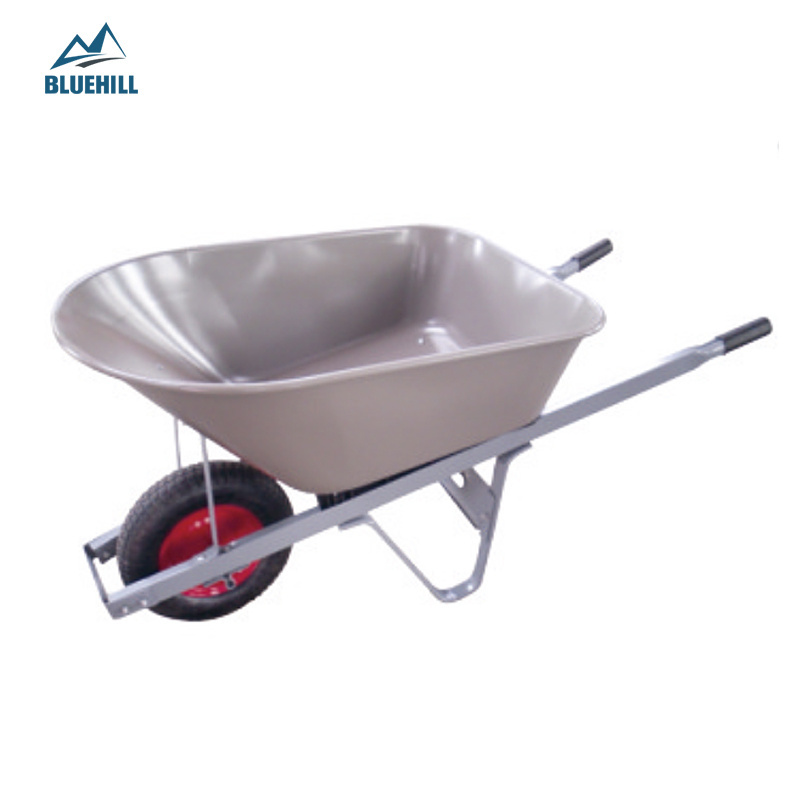 Hot Sale Double/Two Wheels Narrow/Small Vintage Red Cheap Metal/Steel Dual Wheel Wheelbarrow for Builders