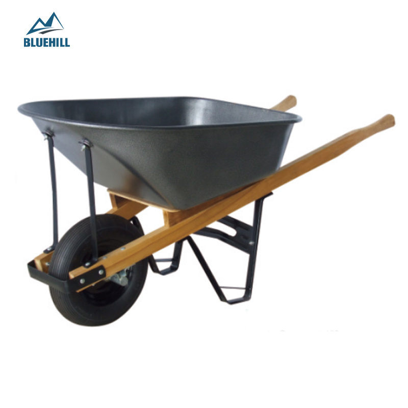 Hot Sale Double/Two Wheels Narrow/Small Vintage Red Cheap Metal/Steel Dual Wheel Wheelbarrow for Builders