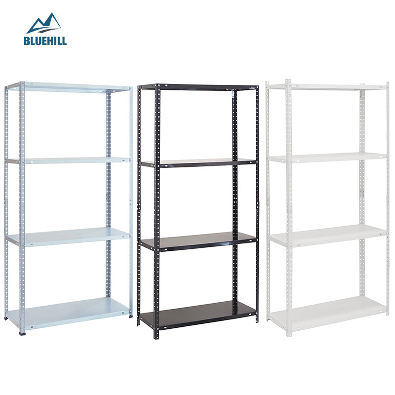 Industrial commercial warehouse welded steel garage shelving unit regal schwer heavy duty boltless black shelving racking system