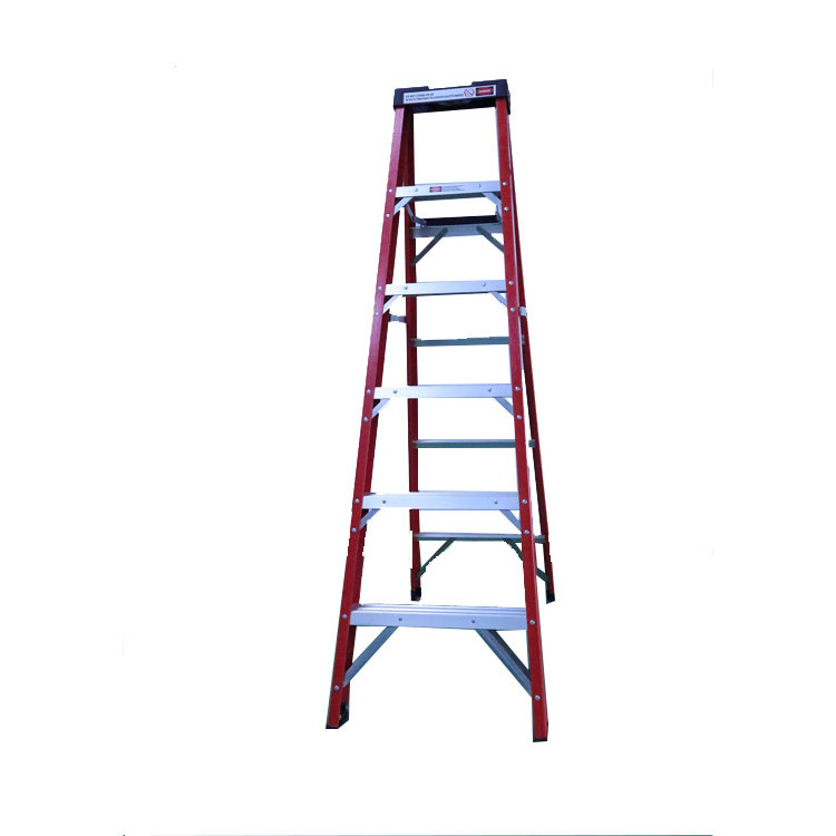 5 foot en131 frp household fiberglass ladder shoes