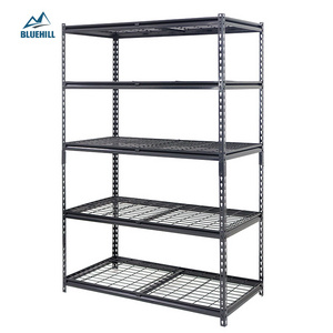 5 Layer Boltless Shelves 800lbs Powder Coated Steel Shelving