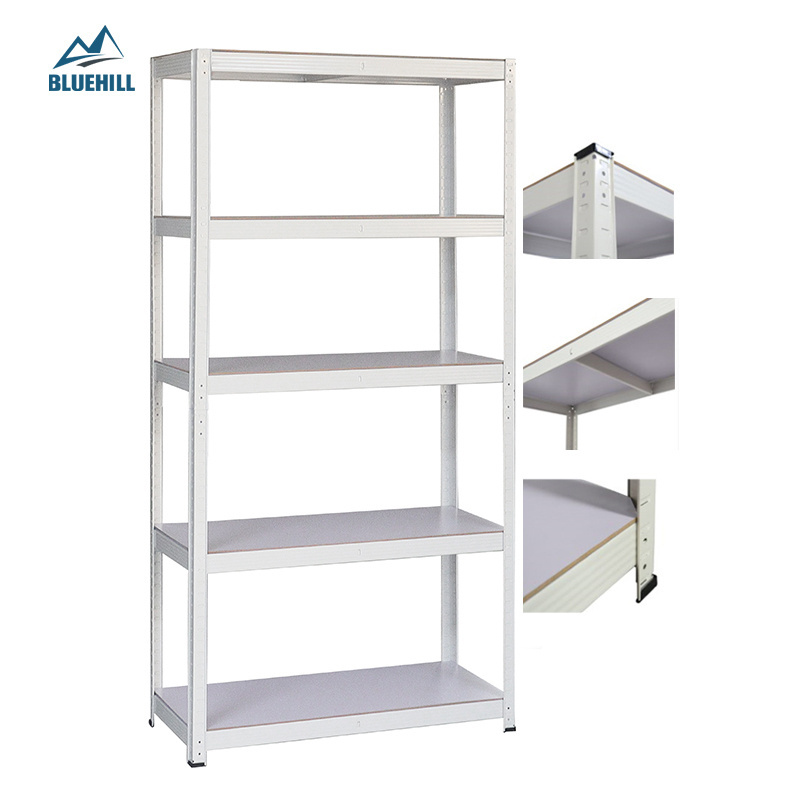 5-tier Heavy Duty Metal Steel Corner Shelf Boltless Garage Storage Shelving Racks-coated