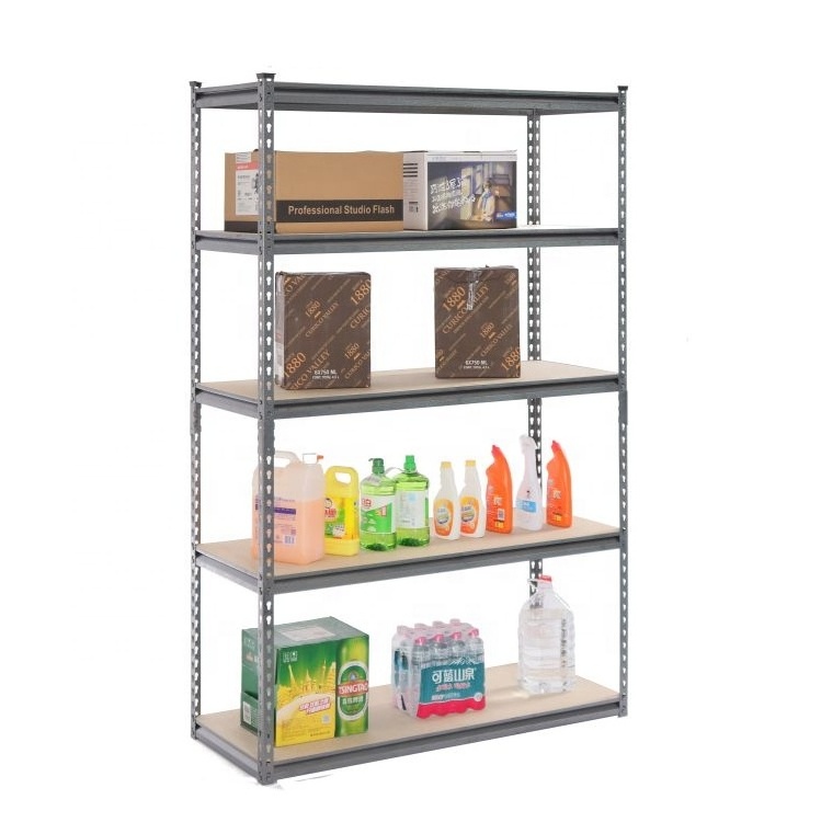 Metal Muscle Rack Adjustable Steel Storage Garage Shelving Unit 5 Shelves For Home