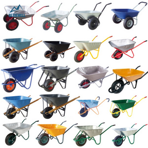 Wholesale Chinese Cheap Price Heavy Duty 50l 250kg Big Steel Single Wheel Wheelbarrows for Construction,Concrete