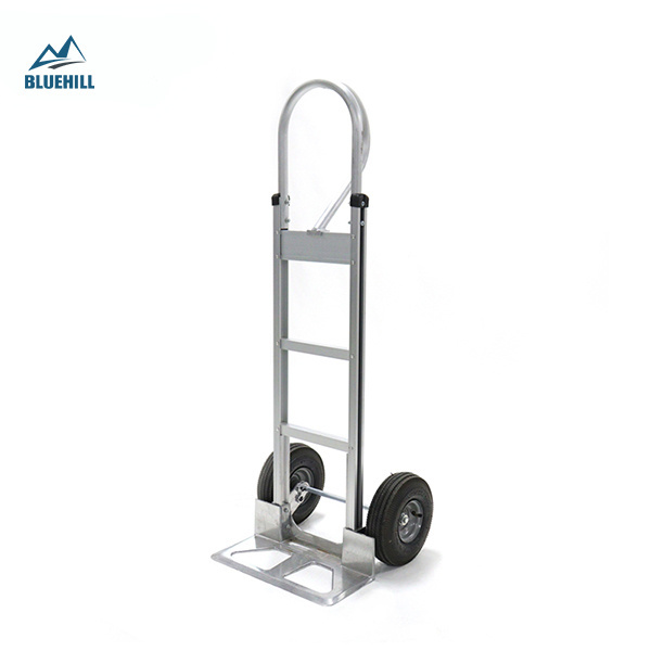 Aluminum flow back metal hand truck trolley cart