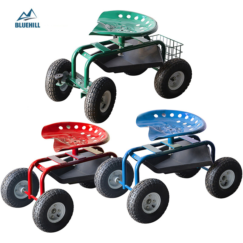 Weeding Gardening Outdoor Lawn Care Garden Cart Rolling Scooter