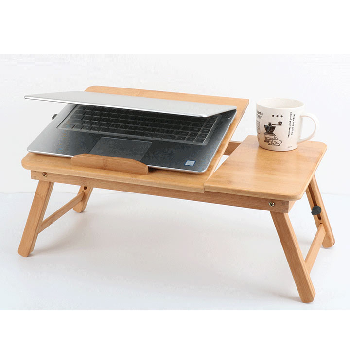 Laptop Desk Table with Storage Drawer Cup Holder Folding Lap Multi-function Bed Table Desk Stand Bed Table Tray for Foldable