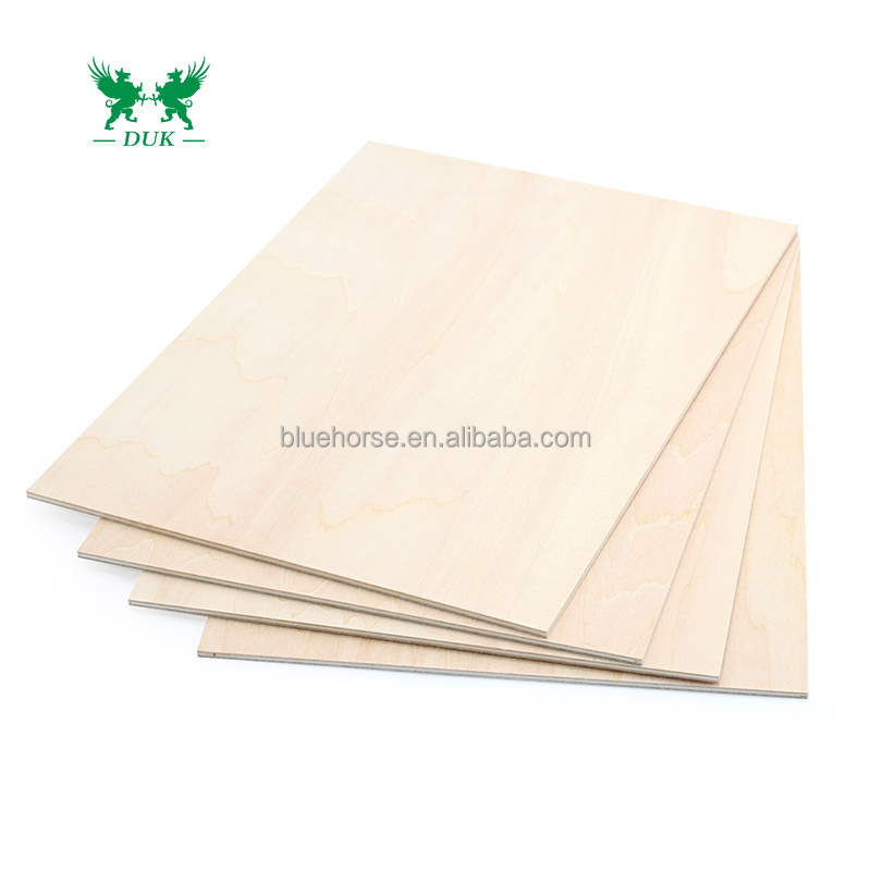 3mm/4mm/5mm Basswood Plywood  Laser Cutting Basswood Plywood Sheet For Wood Model