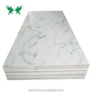 Pvc Marble Sheet Light Weight High Glossy Bright Color Marble Sheet  Wall Panel