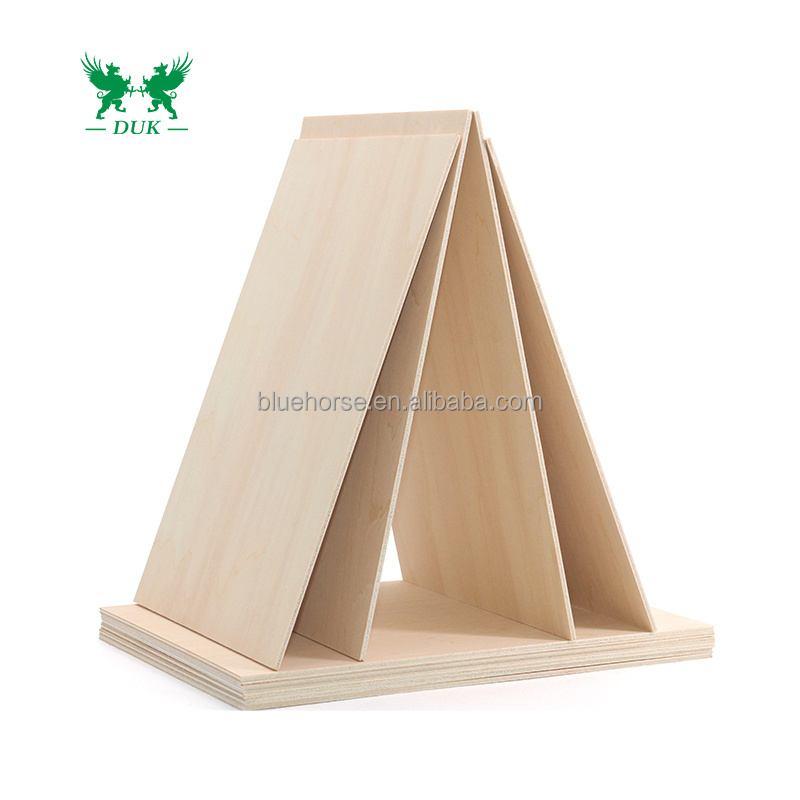 3mm/4mm/5mm Basswood Plywood  Laser Cutting Basswood Plywood Sheet For Wood Model