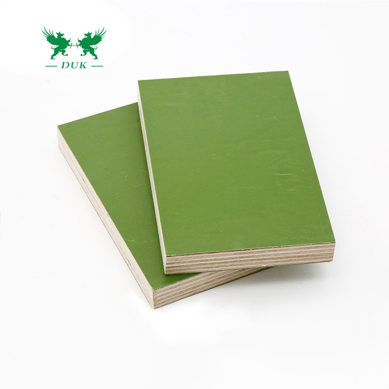 Good Price Green PP PVC Plastic Film Faced Plywood Sheets for Construction