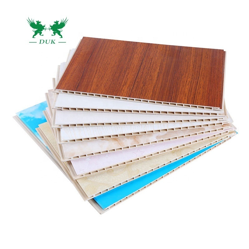 V-seam Bamboo Fiber Integrated WPC Wall Covering 3D Acoustic Panel Eco-friendly Waterproof 3d Hollow Bamboo Fiber WPC/ PVC Panel