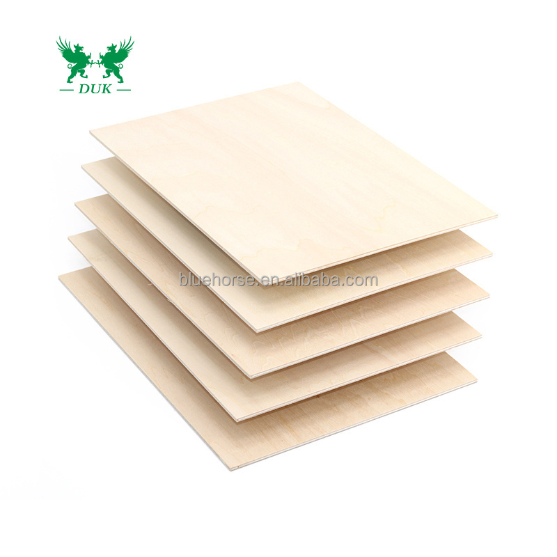 3mm/4mm/5mm Basswood Plywood  Laser Cutting Basswood Plywood Sheet For Wood Model