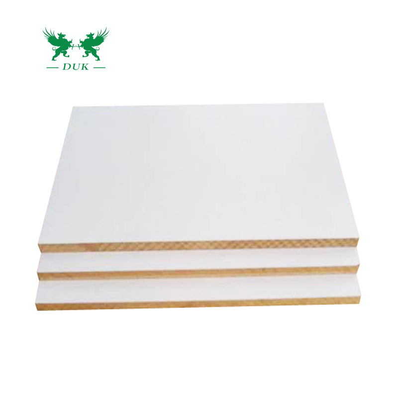 White Melamine Laminated Mdf Hdf Wooden Veneer Board 4mm 6mm 10mm