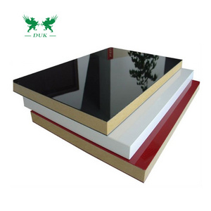 18mm High Glossy UV MDF Board High Glossy UV Coated Board /Wood Grain glossy Melamine MDF for Cabinet