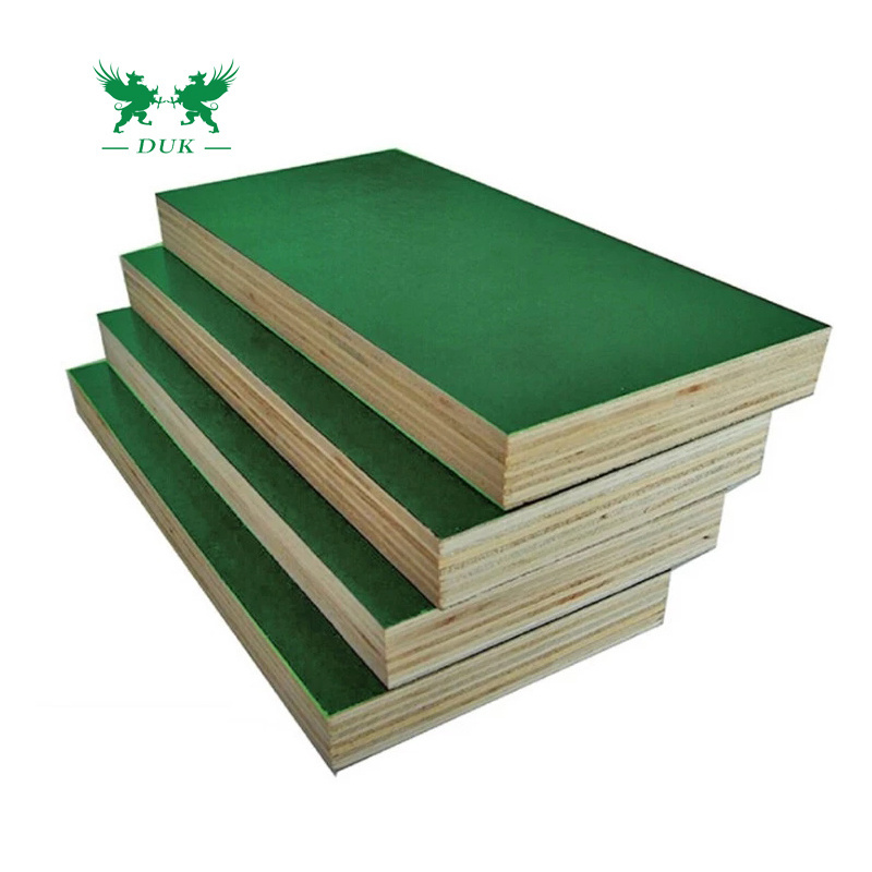 Good Price Green PP PVC Plastic Film Faced Plywood Sheets for Construction