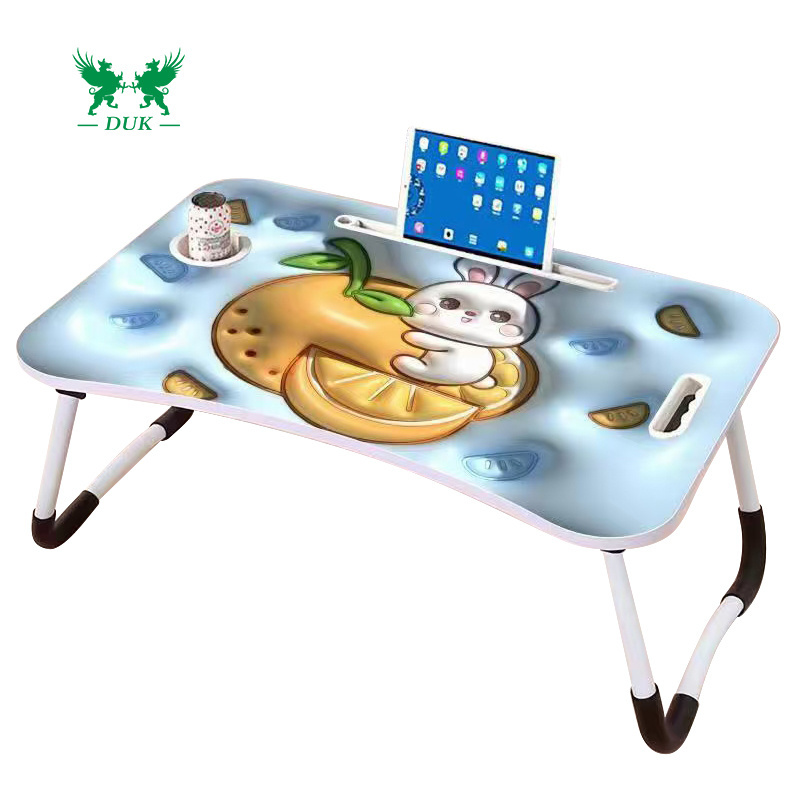 Laptop Lap Desk, Foldable Laptop Table Tray with Storage Drawer and Cup Holder, Laptop Bed Desk Laptop Stand for Bed