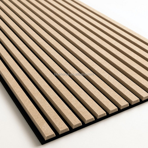 2023 Slat Panel Wall Acoustic Wood Panel Decorative Wood Slat Wall Panels Akupanel