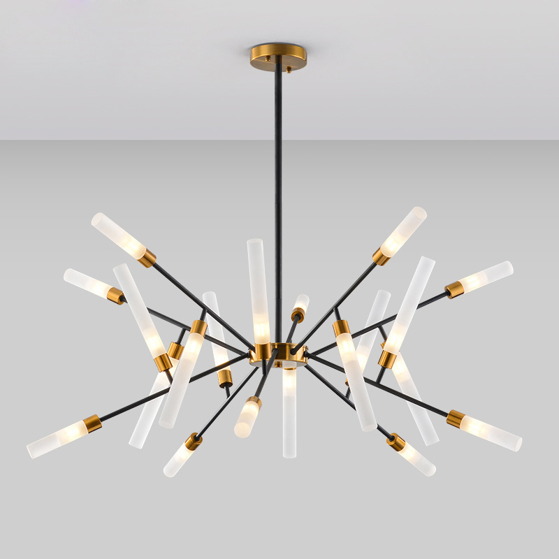 Modern Nordic Metal Branches indoor gold new classic sputnik chandelier modern dining table villa project hanging lamp fixture