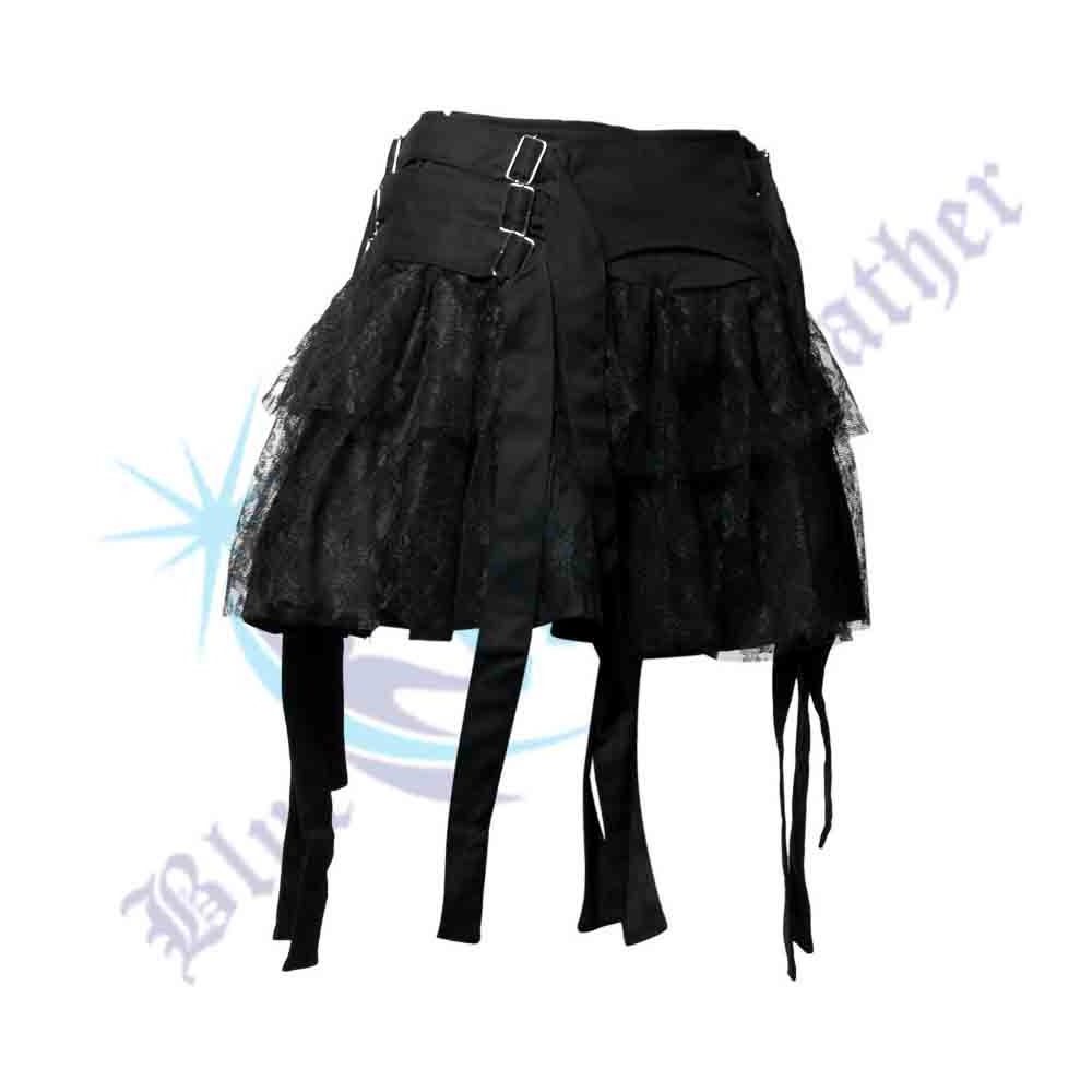 Gothic Utility Kilt for Decent men 100% Cotton goth Skirt