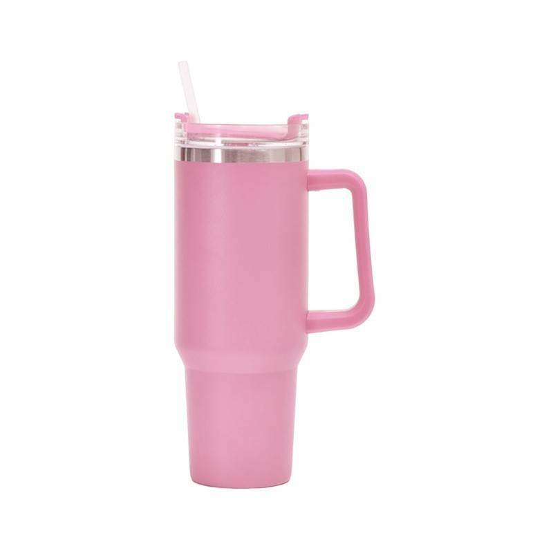 New arrival thermos mugs double wall custom tumbler vacuum insulated 40 oz mug tumbler stainless steel with handle