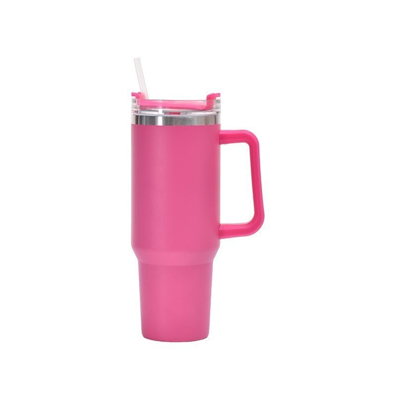 New arrival thermos mugs double wall custom tumbler vacuum insulated 40 oz mug tumbler stainless steel with handle