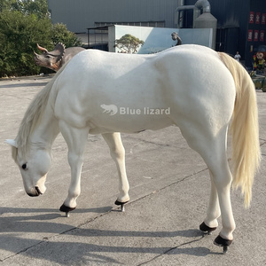 Zoo activities prop animal sculpture robotic life size waterproof  animatronic horse  for sale