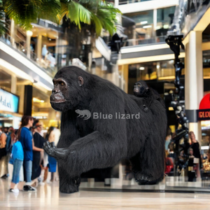 Indoor Amazing Attractive Animatronic Gorilla for Shopping Malls  Adventure Parks