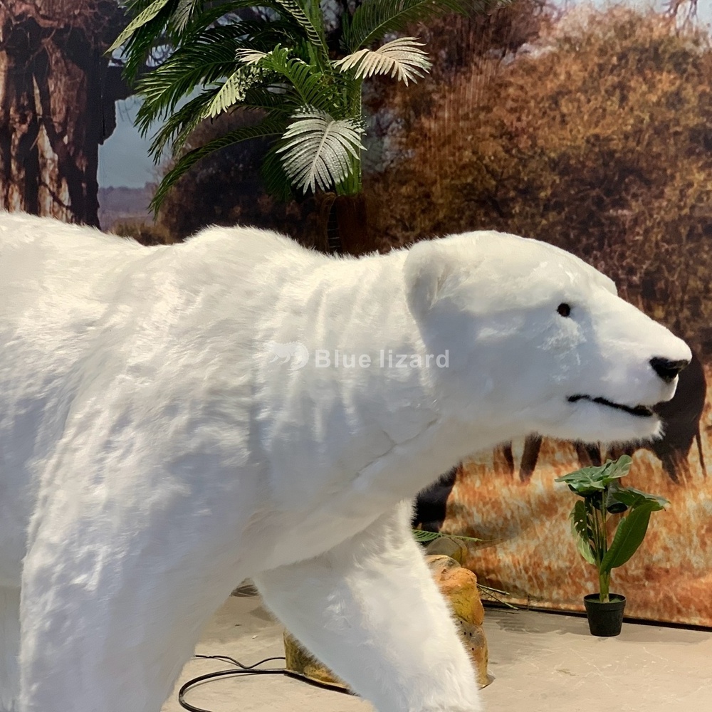 Animatronic Polar Bear Model for Theme Park Attractions and Displays