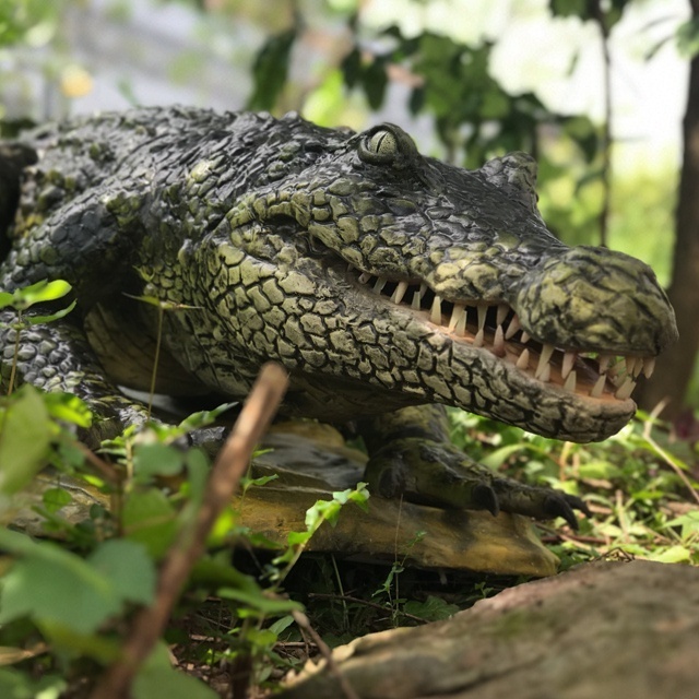 Bluelizard - Animated realistic Life Size Big Animatronic Animal Moving Crocodile for Zoo