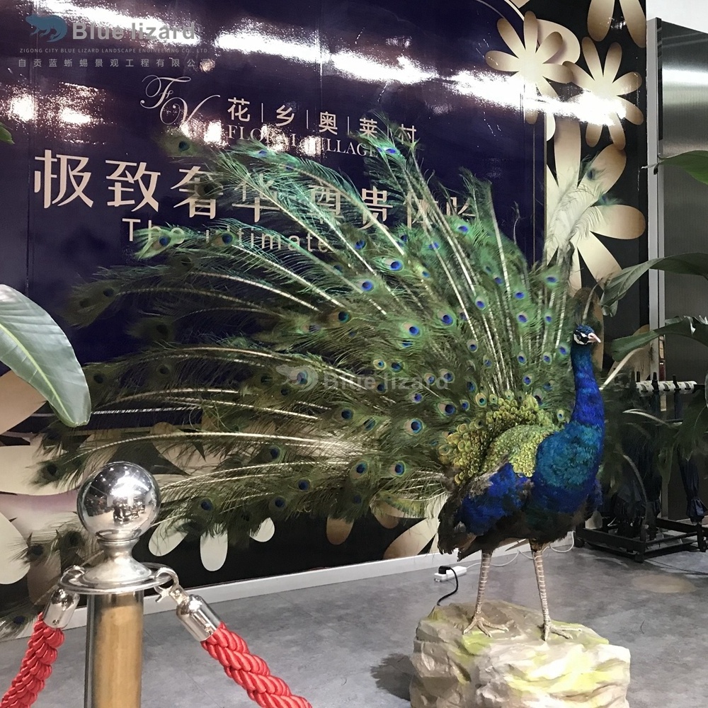 Factory Custom handmade best peacock sculpture for outdoor decoration