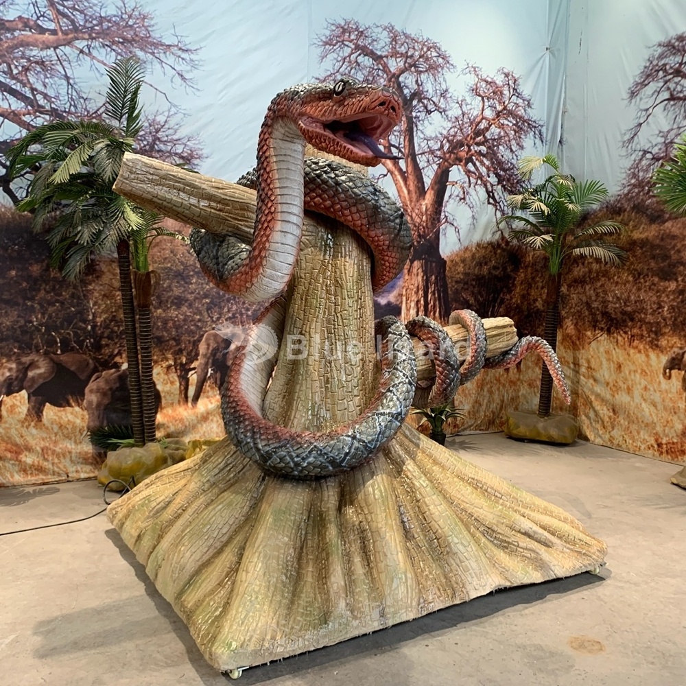 Big Animatronic Robot Snake Model for Indoor Escape Rooms Shopping Malls  Adventure Parks