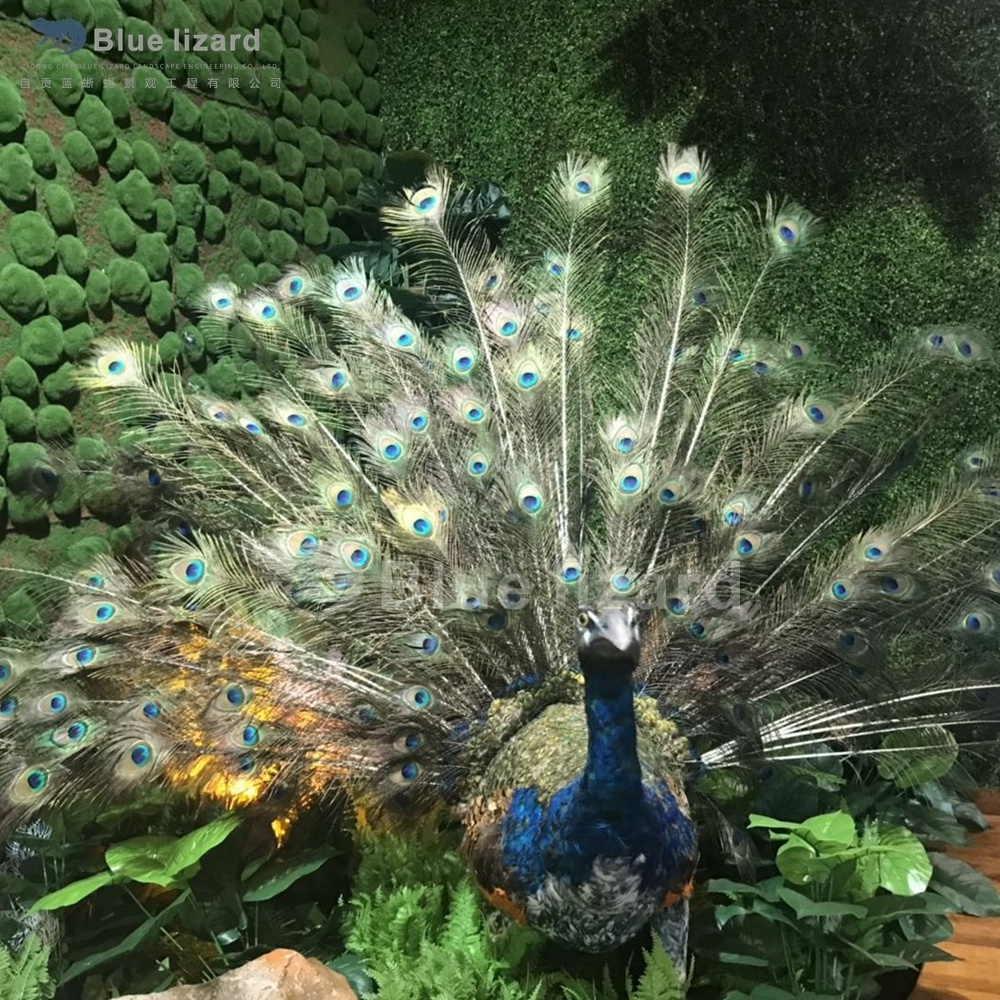 Factory Custom handmade best peacock sculpture for outdoor decoration